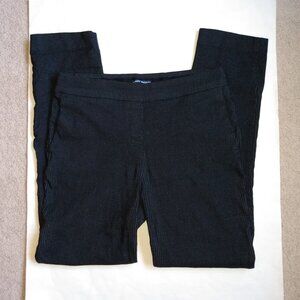Hilary Radley Stretchy straight leg dress work pants EUC Black Sz Small Slacks